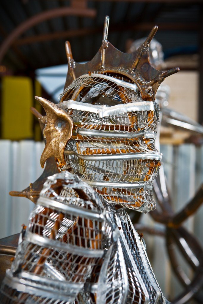 metal concept sculpture by Molotov Metalworks