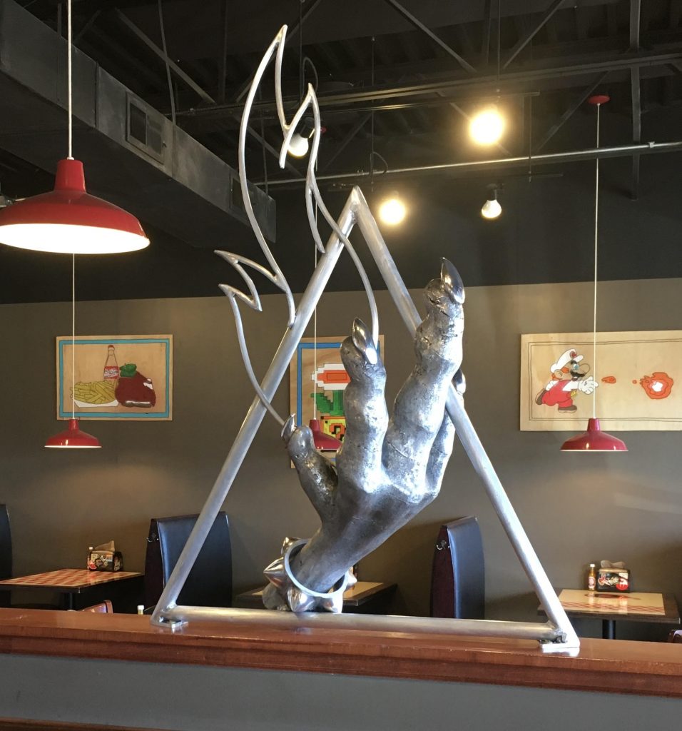 steel Music City Hot Chicken chicken paw by Molotov Metalworks aluminum casting
